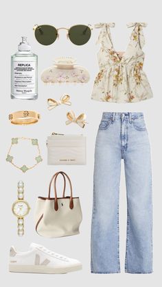 #cream #simple #cleangirl #aesthetic #fyp #fypshuffle Europe Outfits, Outfit Collage, Cute Preppy Outfits, Simple Trendy Outfits, Cute Everyday Outfits, Girly Fashion