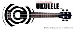 the ukulele logo is shown with an image of a guitar in the center