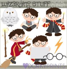 harry potters clipart set