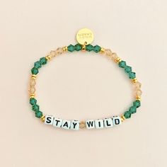 Our handcrafted bracelets are each made with a little word that reminds you of - your strengths, your travels, your loved ones, and so much more. By wearing WILDCHARM bracelets, you get a daily reminder of something that is important to you. This listing is for the bead color scheme you see in the images, customize any word you like! D E T A I L S  --------------------------- * Hand-crafted using fine-cut crystals and acrylic letter beads * Gold-plated brass hardware or silver-plated hardware * Little Words Project Bracelet Ideas, Cute Letter Bracelets, Little Words Project Bracelets, Letter Bead Bracelets, Art Bracelet, Word Bracelet, Letter Bracelet, Kandi Bracelets