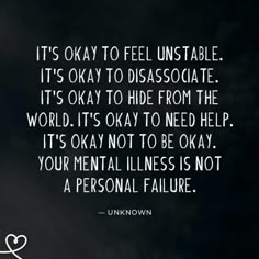 Mental Health Facts, Awareness Quotes, 25th Quotes, Positive Mental Health, Life Quotes Love, Good Mental Health, It's Okay, Mental And Emotional Health, Mental Health Matters