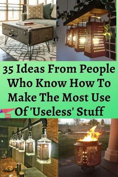 several different pictures with the words 25 ideas from people who know how to make the most use