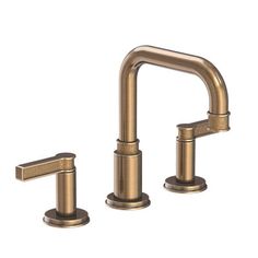 two faucets with handles on each side