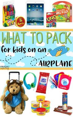 what to pack for kids on an airplane