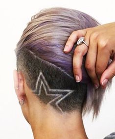 Superstar Design Hairline Tattoo, Scalp Tattoo, Tattoo Hair