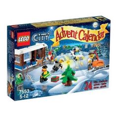 the lego city christmas calendar is in its box