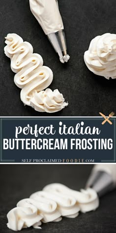 italian buttercream frosting recipe Smooth Cake Icing Recipe, Silky Frosting Recipe, Wedding Icing Recipe, Fluffy White Buttercream Frosting, Delicious Frosting Recipes, Best Piping Buttercream Recipe, Piping Icing Recipe Cake, Different Cake Icing Recipes, Smooth Icing Recipe