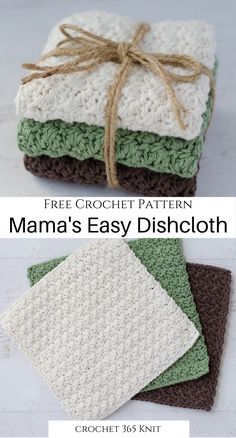 Easy Crochet Dishcloth, Giraffe Crochet