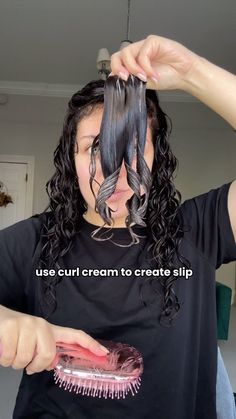 Sophie Marie | Quick & easy half updo for curly hair ⏰ If you don’t like the parted lines you often get with a half up-do this is a great lil hack! The... | Instagram Updo For Curly Hair, Mini Claw Clips, Curl Cream, Half Updo, Quick Hairstyles, Claw Clips, Claw Clip, Half Up, Quick Easy