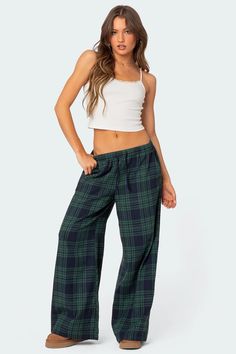 Lounge Around Plaid Wide Leg Pants – edikted Plaid Wide Leg Pants, Loose Wide Leg Pants, Wide Leg Lounge Pants, Plaid Decor, Long Trousers, Pj Pants, Plaid Pants, Casual Trousers, Plaid Print