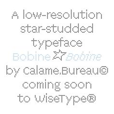 a cross stitch pattern with the words,'a low resolution star - studded type font