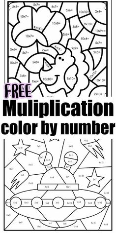 a coloring page with the words free for kids to color by numbers