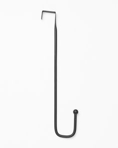 a black umbrella hook on a white background