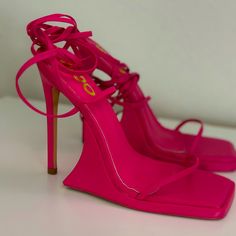 Never Been Worn Brand New Super Cute Hot Pink/Magenta Color Ego Heels, Off The Shoulder Jumper, Ego Shoes, Beautiful Sunshine, Magenta Color, Hot Pink Color, Sunshine Yellow, Shoes Women Heels, Pink Color