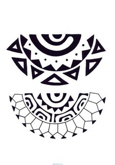 an image of some black and white designs