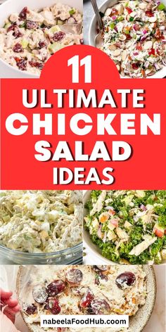 the ultimate chicken salad recipe that is ready to be eaten