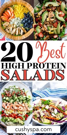 the top 20 best high protein salads