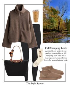 Casual Fall Outfit Ideas 2024. The look is built of closet essentials that will be useful and versatile in your capsule wardrobe. Tags: fall outfits, date night outfit, casual outfit, college outfit, practical outfit, affordable outfit, fall outfit aesthetic, fall trends, fall date night outfit, chanel bag, fall vacation outfit, old money outfit, fall work outfit, cozy outfit, titkok outfit, concert outfit, vacation outfit, work outfit, ultra mini uggs outfit, longchamp tote, polo bear socks, ralph lauren polo bear, sherpa jacket, leggings outfit, iced coffee, tote bag Jacket Leggings Outfit, Teddy Bear Jacket Outfit, Polo Bear Socks, Teddy Jacket Outfit, Fall Vacation Outfits, Mini Uggs Outfit, Teddy Bear Outfit, Bonfire Outfit