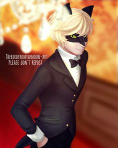 an animated image of a cat in a tuxedo