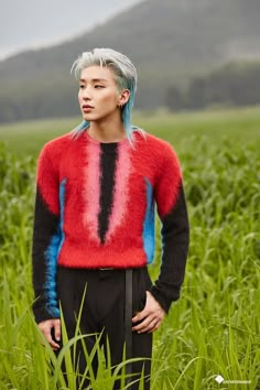 8 Idols Who Made Us Question Whether Mullets Are Really Sexy (JongUp~) Jongup Bap, Bap Jongup, Moon Jongup, Ribbon In The Sky, Androgynous Haircut, Short Grunge Hair, Mullet Hairstyle, Hair Reference, Hair Color Balayage