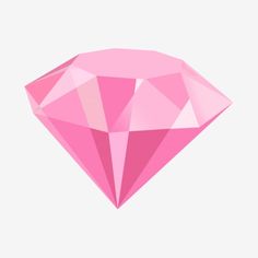 a pink diamond on a white background