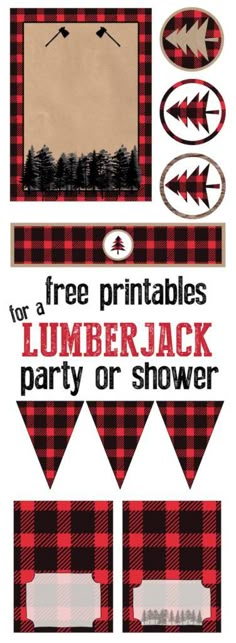 lumber party printables for free