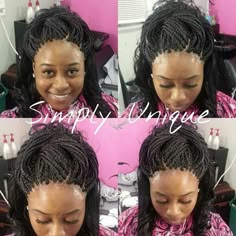 Micro Braids Updo Hairstyles, Curly Micro Braids, Micro Braids Styles, Micro Braids Hairstyles, Protective Style Braids, Curly Crochet Hair Styles, Braids Styles