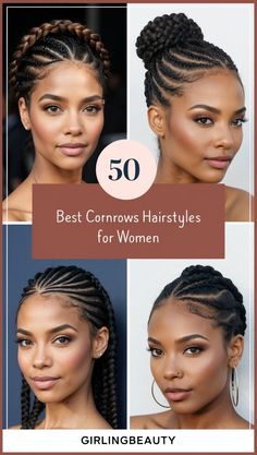 50 best cornrows hairstyles for womenFrom intricate patterns and bold designs to classic straight backs and creative side cornrowsfind the perfect braided look to express your stylePerfect for any occasionCornrows Curly Pop Braids, Goddess Ponytail Braids, Thick Feed In Braids, Simple Braids For Black Women Cornrows, African Cornrows Natural Hair, Cornrows Braids For Black Women 2024, 2 Layer Cornrows Braids, Braided Two Ponytails, Braids With Shaved Sides Cornrows