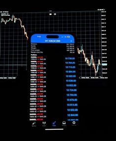 an image of a computer screen showing the stock market