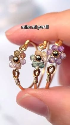 Diy Beaded Rings, Diy Jewelry Rings, Wire Wrapped Jewelry Diy, Bridal Jewelry Vintage, Wire Wrapped Jewelry Tutorials