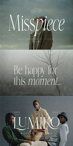 three different movie posters with the same characters