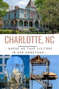 charlotte, nc where we take visitors in our home town - click to see the pictures