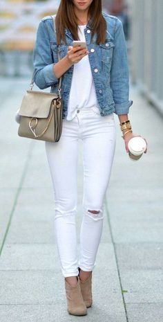 Summer Business Outfits, Comfy Jeans Outfit, Outfits Primavera, Looks Jeans, Komplette Outfits