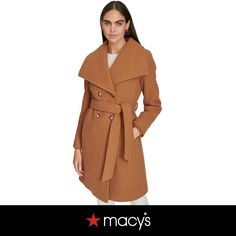 in stock Belted Coat, Calvin Klein Woman, Women's Coats & Jackets, Double Breasted, Camel, Calvin Klein, Pick Up, Coats Jackets, In Store