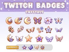 a screen shot of the game's buttons and symbols, which include stars, crescents, moon, and more