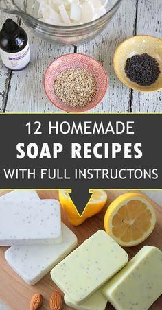 homemade soap recipe with instructions to make it