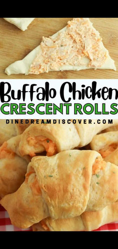 Buffalo Chicken Crescent Rolls recipe Buffalo Chicken Crescent, Crescent Rolls Recipe, Chicken Crescent Rolls, Chicken Crescent, Fast Dinner Recipes, Crescent Roll Recipes, Tailgate Food, Crescent Roll, Football Food