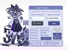 an animated character is shown on the webpage, and it appears to be looking like she