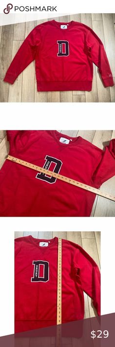 League Collegiate Outfitters Drury University Missouri Sweatshirt Unisex XL Red