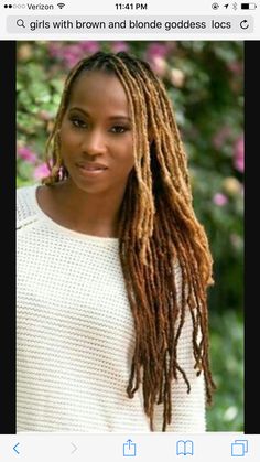 Honey Blonde Locs, Sisterlocks Hairstyles, Sister Locks Hairstyles, Locs Black Women, Locks Hairstyles, Blonde Locs, Long Locs, Blonde Dreadlocks, Sister Locks