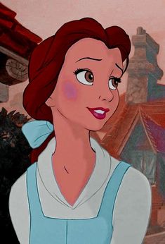 an animated image of the princess from beauty and the beast