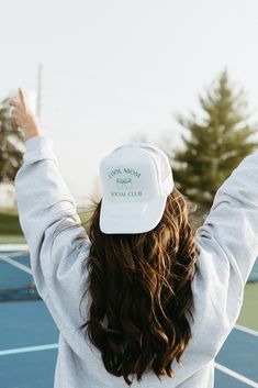 Upgrade your mom style with the Cool Mom Social Club Trucker hat. Perfect for those days when you don't have time to fix your hair (we've all been there!), but still want to look stylish. Pair it with a hot coffee for the ultimate cool mom look. Hot Moms Club, Skort Outfit, Spring Staples, Mom Hats, Cool Mom, Beach T Shirts, Those Days, Travel Collection, Social Club