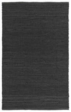 a black rug on a white background