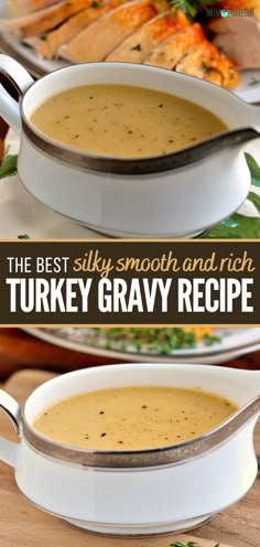 the best silky smooth and rich turkey gravy recipe is made with only three ingredients