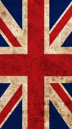 the british flag is painted on an old, grungy surface with faded edges