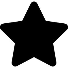 a black and white silhouette of a star