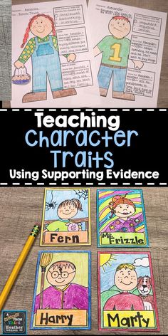 teaching character trots using supporting evidence cards to help students learn how to read and write