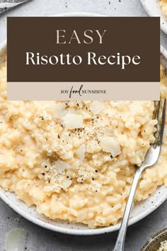 a bowl filled with risotto and topped with parmesan cheese