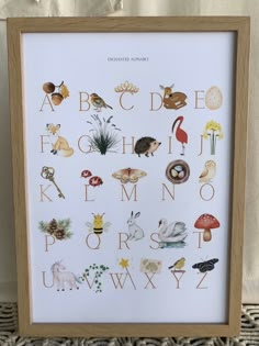 the alphabet is made up of animals and letters