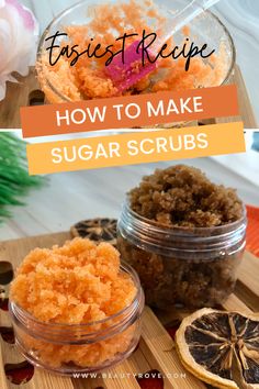 WOW 😲! Who knew that learning how to make sugar scrubs that work was so easy. These 2 diy sugar scrubs exfoliate my skin so well and this recipe is super easy #easysugarscrubs #diyskincare Sugar Scrub Recipe Without Coconut Oil, Sugar Scrub Diy Without Coconut Oil, Sugar Scrubs Recipes, Scrubs For Face, Raw Sugar Scrub, Diy Sugar Scrubs, Body Oil Diy, Body Wash Recipe, Diy Body Wash